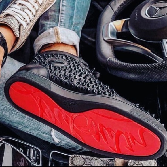 Christian Louboutin Other - Christian Louboutin Louis Spikes High Top Sneaker